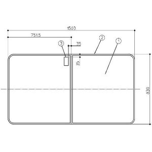 Ĉӂ TOTO Cӂ g݂ӂ OF1503×830mm EKK84082W4 (pi EKK84082W5 j gg