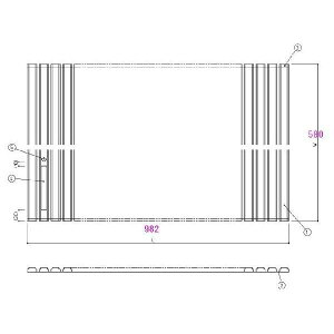 ݌ɗL  Ĉӂ TOTO Cӂ Vb^[ ӂ OF982×580mm EKK84095#N11 (iԕύX EKK84095N1#N11)iWH1014pj gg