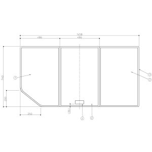 Ĉӂ TOTO Cӂ g݂ӂ gӂӂ 1400p EKK84135N3ETW 1458 (486×3)×740