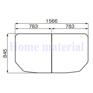 お風呂のふた パナソニック (松下電工 ナショナル) 組みふた 風呂ふた 1621 マウント浴槽(弓形)標準 断熱組みフタ:GKJ84Y1DR12Z