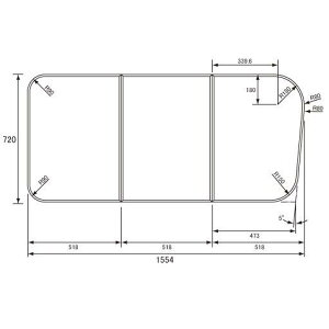 送料無料 お風呂のふた パナソニック (松下電工 ナショナル) 組みふた 風呂ふた GKU74WKF8NK (後継品GKU74WKF8NKS)720×1554mm