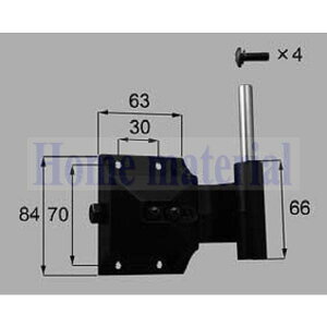 送料込み LIXIL 新日軽 エクステリア 補修部品 門扉 持ち送り 100 角門柱用ヒンジ( 上) 持ち送り( 調整金具) K8H194A ブラウン系