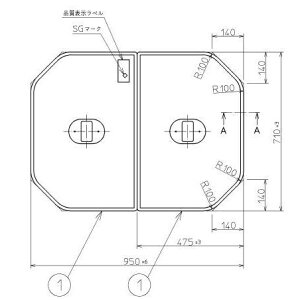  Ĉӂ TOTO Cӂ yʌyʔctgݍ킹 g݂ӂ OF950×710mm PCF1000N #N11 gg