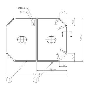 Ĉӂ TOTO Cӂ gݍ킹 g݂ӂ OF1070×760mm PCF1100N #N11 gg