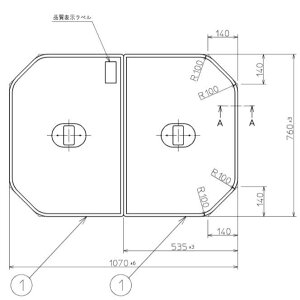  Ĉӂ TOTO Cӂ yʌyʔctgݍ킹 g݂ӂ OF1060×710mm PCF1110N #N11 i֕i PCF1100R#NW1 )