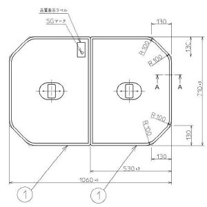 Ĉӂ TOTO Cӂ yʌyʔctgݍ킹 g݂ӂ OF1060×710mm PCF1110N #N11 i֕i PCF1100R#NW1 )