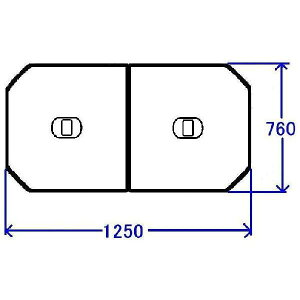 Ĉӂ TOTO Cӂ yʔctgݍ킹 g݂ӂ OF1250×760mm PCF1310N#N11(iԕύXPCF1310R #NW1 ) gg