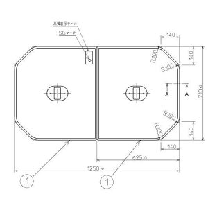 Ĉӂ TOTO Cӂ yʔctgݍ킹 g݂ӂ OF1250×710mm PCF1320N#N11(iVi PCF1320R#NW1j