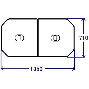 Ĉӂ TOTO Cӂ yʔctgݍ킹 g݂ӂ OF1350×710mm PCF1410N#N11 (iԕύX PCF1410R#NW1 )gg