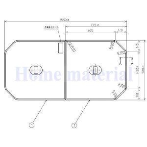  Ĉӂ TOTO Cӂ ctyʑgݍ킹 ӂӂ OF1550×760mm PCF1640R #NW1 gg