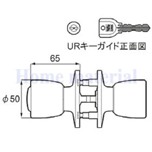 LIXIL ���N�V�� �g�X�e�� �h�A �����145HMD(UR �V�����_�[) ���i�R�[�h QDE388 1Set �V���o�[