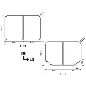 Ĉӂ pi\jbN idH iVij g݂ӂ Cӂ RLA71KF11 ( pi GTD71KN11 ) 727×1110mm