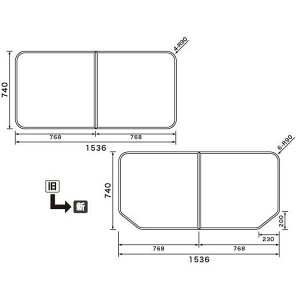 Ĉӂ pi\jbN idH iVij g݂ӂ Cӂ RLA74KF11 RLD74KF11ipՂ̈ב֕i GTD74KN11j740×1536mm