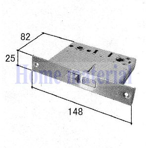 三協アルミ 勝手口ドア 部品 レバーハンドル 錠ケース バックセット ドアラッチ 部品番号 WD1280 1SET
