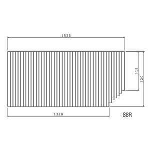  Ĉӂ gNX (}nj 88R Xg[[pi i jGFFMGDW1A1 t^ R^Cv Cӂ ӂ i @ jW1532mm×D720mm