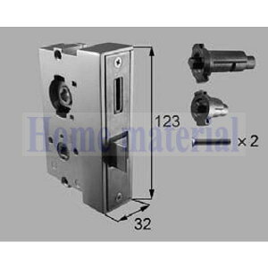 (納期未定) LIXIL 新日軽 エクステリア 補修部品 門扉 PH・PJ・RH・RJ 型錠錠本体セット( 片開き・両開き用) エレガントシルバー 8DL1615Z (代替品 8QAJ02EV)