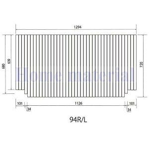 お風呂のふた TOCLAS トクラス (旧ヤマハ) 94R 94L( 品番 ) FFMHCW9A1 巻きフタ 風呂ふた 巻きふた