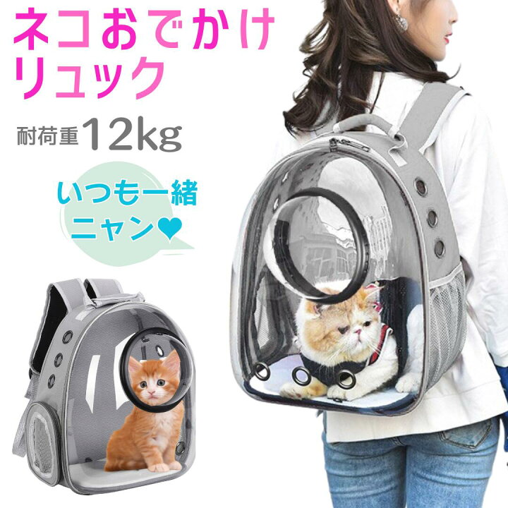 楽天市場】ペット用キャリーバック 透明 キャリーバッグ リュック 猫 