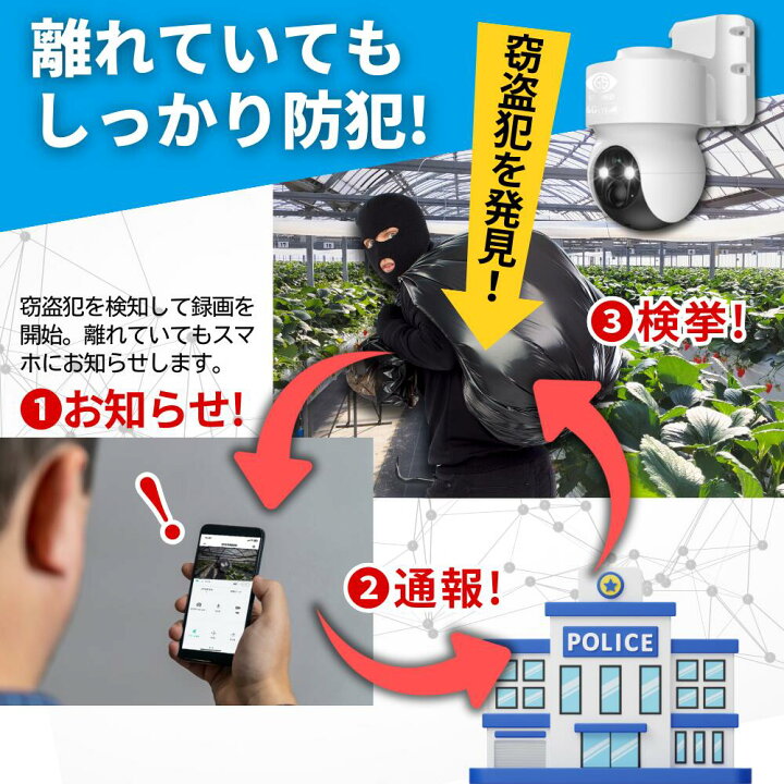 楽天市場】防犯カメラ 4Gカメラ 電源不要 省エネ 高画質 工事不要 