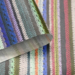 �y����3(30cm)����10cm�P�ʁz �჉�~�l�[�g/�܂�Ŕ����₩���҂݃j�b�g�̃X�g���C�v Crocheted Knit stripes RICONIC �V�[�`���O�v�����g �j�b�g��