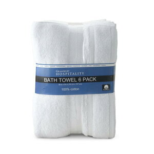 �y����̔��I�z�O�����f���[�� �z�X�s�^���e�B �Ɩ��p �o�X�^�I�� 6���p�b�N Grandeur Hospitality Commercial Bathtowel 6PK