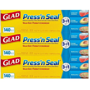 �y�|�C���g�ő�12�{!�{������I�z�O���b�h �X�g���[�W�t�[�h���b�v 43.4m x 3�{ Glad Storage Food Wrap 43.4m x 3CT ct350086