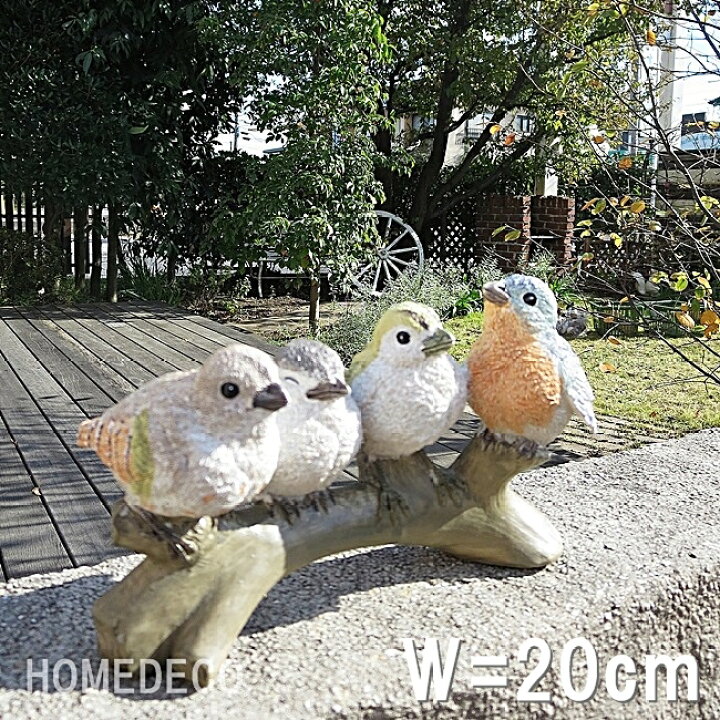 楽天市場】【野川農園】子鳥 4羽の話【置物 鳥 トリ バード 動物 