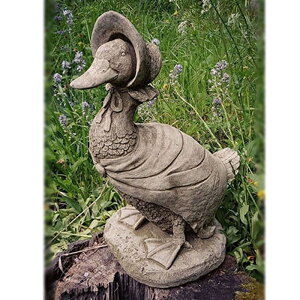 【野川農園】【英国製 イングリッシュオーナメント】アヒル(UK)(13608)H=40cm あひる アヒルアヒル置物 イングリッシュ ストーン オブジェ【ガーデニング オーナメント ガーデンオーナメン
