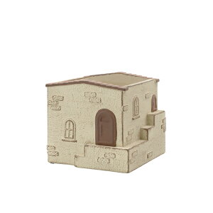 【カルナック】プチメゾンルーフL-BR cq022br【ガーデングッズ ガーデン雑貨 ガーデニング ポット カップ 鉢 植木鉢 かわいい メゾン ハウス 家 穴あり】【インボイス対応】