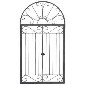 【村田屋】ウォールデコドア ダラム 6181【アンティーク雑貨 ナチュラル雑貨 壁掛け シャビーシック ウォールデコレーション オーナメント インテリア雑貨 アイアン雑貨】【インボイス対応