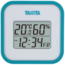 タニタ TANITA デジタル温湿度計 置き掛け両用タイプタイプ/マグネット付 ブルー TT-558-BL