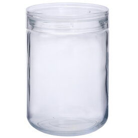 星硝 保存瓶 ガラス セラーメイト チャーミクリアー 深型 L1 日本製 クリア 約1300ml ( 保存容器 保存 容器 瓶 密封 蓋付き 広口 大きめ 積み重ね )