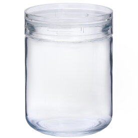 星硝 保存瓶 ガラス セラーメイト チャーミクリアー 深型 L2 日本製 クリア 約800ml ( 保存容器 保存 容器 瓶 密封 蓋付き 透明 広口 積み重ね 調味料 )