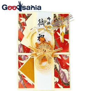 【送料無料】 伊予結納 祝儀袋 金封用 鶴亀 ゴールド×レッド 22×15cm V102-21 ( 御祝儀袋 熨斗袋 のし袋 ご祝儀 御祝儀 お祝い 結婚祝い 結婚式 和柄 和 お洒落 10万 30万 金 赤 )