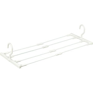 【送料無料】 オーエ 洗濯ハンガー マイランドリー2 バスタオルハンガー 4枚干せる ホワイト 約23×41〜65×12cm 83520 ( ハンガー 洗濯 洗濯用 伸縮 伸縮式 伸びる のびる コンパクト )