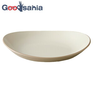 【送料無料】 竹中 皿 ボン ビュッフェ プレート 18cm 日本製 ブラウン 約18×15×3cm T-26685 ( 皿 器 楕円 プレート 18 丸 大きめ 浅め 浅い 無地 くすみカラー お洒落 )