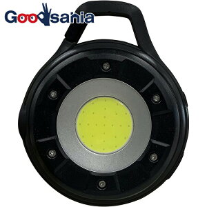 【送料無料】 ムサシ LEDライト RITEX 充電式 マルチLEDライト 5W丸型 ブラック 約12×10×3.5cm COB-WL002 ( ライト 明るい 充電 フラッシュ 磁石 キャンプ 持ち運び )