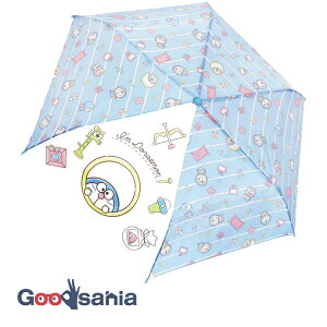 【送料無料】 ジェイズプランニング 折りたたみ傘 折畳傘 アイムドラエモン パステルアイテム ブルー 親骨53cm 90451 ( 折り畳み傘 手開き 53センチ コンパクト 丈夫 耐風 子供用 通学 通園 )