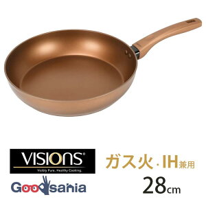 �y���������z �p�[������ �t���C�p�� VISIONS GOLD Coating IH�Ή� 28cm �S�[���h CP-8813 ( �� �i�x �K�X IH �I�[���M�� �K�X�� �����w��OK �d���Z���~�b�N�z�� ���ϋv )