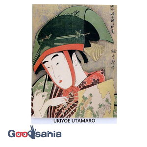 【送料無料】 伊予結納センター ステッカー Wall Ukiyoe Deco Museum 喜多川歌麿 当世踊子揃 吉原雀 約10×14cm 日本製 wum-027 ( 壁紙ステッカー ウォールステッカー 浮世絵 )