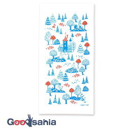 【送料無料】 宮本 キッチンクロス MOOMIN ムーミン ムーミンハウス 約33×70cm 日本製 ホワイト 06100 (…