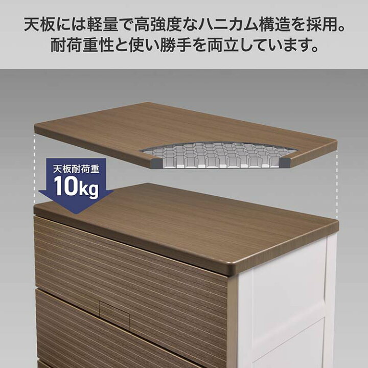 楽天市場】天馬 チェスト Fits フィッツチェスト ウッド 5段 幅65cm 約 