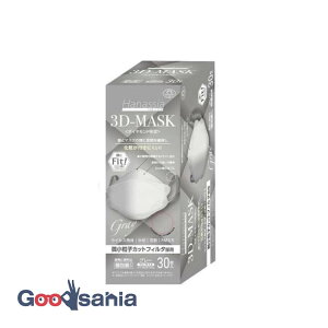 Hanassia ダイヤモンド形状 3D-Mask グレー 30枚