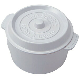 【送料無料】 竹中 お弁当箱 2段 ココポット ラウンド ホワイト (上段)230ml、(下段)300ml (T-56445)