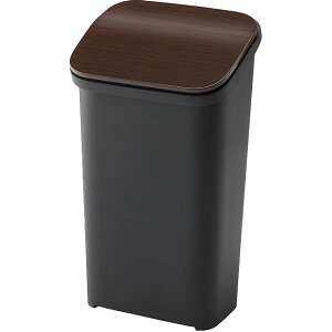 【送料無料】 リス ゴミ箱 ふた付き smooth プッシュダストボックス20 スリム 20L ウッド