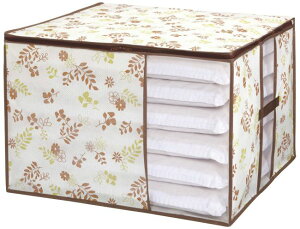 【送料無料】 東和産業 FL クッション・座ぶとん袋 ベージュ 約60×56×40cm 押入れ収納 収納袋 ( 収納 袋 押入れ 布団 ふとん 羽毛 掛け布団 ファスナー ジッパー 毛布 タオルケット )