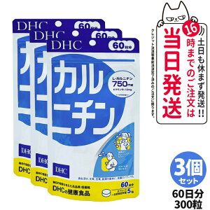 【3個セット 賞味期限2028/03】ディーエイチシー DHC カルニチン 60日分 300粒 サプリメント ダイエット 健康食品 健康サプリ 健康応援 マルチサプリ 送料無料