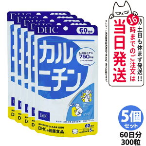 【5個セット 賞味期限2028/03】ディーエイチシー DHC カルニチン 60日分 300粒 サプリメント ダイエット 健康食品 健康サプリ 健康応援 マルチサプリ 送料無料