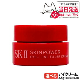 【2025新発売】SK2 SK-II スキンパワー アイプラス ライン フィラー クリーム 2.5g 目元 保湿 乾燥 アイクリーム お試し ミニサイズ 送料無料