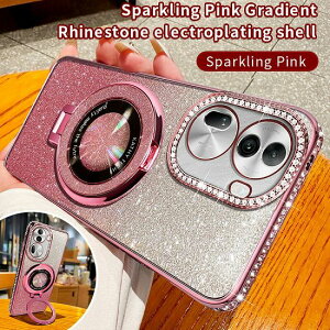 OPPO Reno13A �p �d�t�����_�C�������h�P�[�X �L���L�����������߂��X�����t�X�L�[������ �ϏՌ�TPU�f�� MagSafe�Ή� �X�������y�ʐ݌v ���C�z���X�^���h�@�\�t��